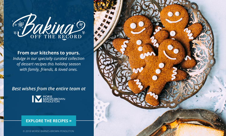 Holiday Greetings - Baking Off the Record - Morse's Holiday Baking Recipes